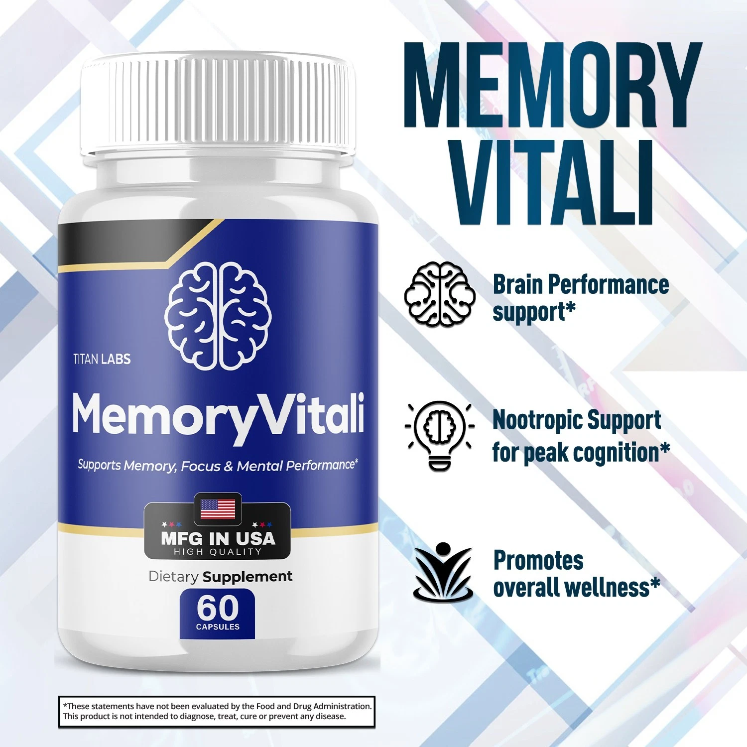 MemoryVitali Brain Support Supplement